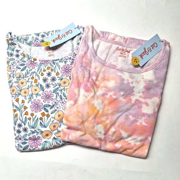 New! Cat & Jack Set of 2 Girls Pink Printed Short Sleeve Knit Dresses
XXL - Picture 2 of 12